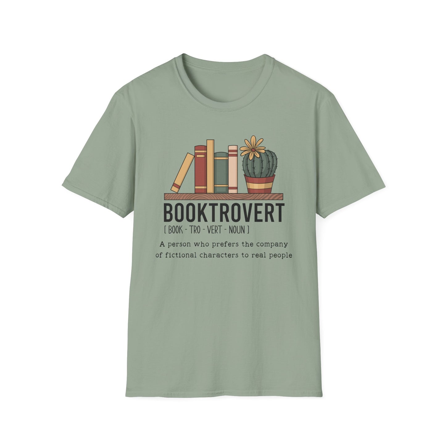 Booktrovert Books Cactus T-Shirt