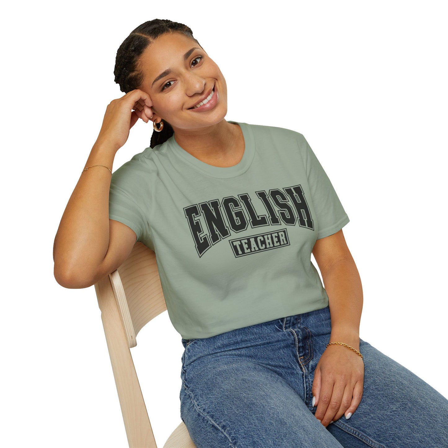 English Teacher Varsity Letters T-Shirt