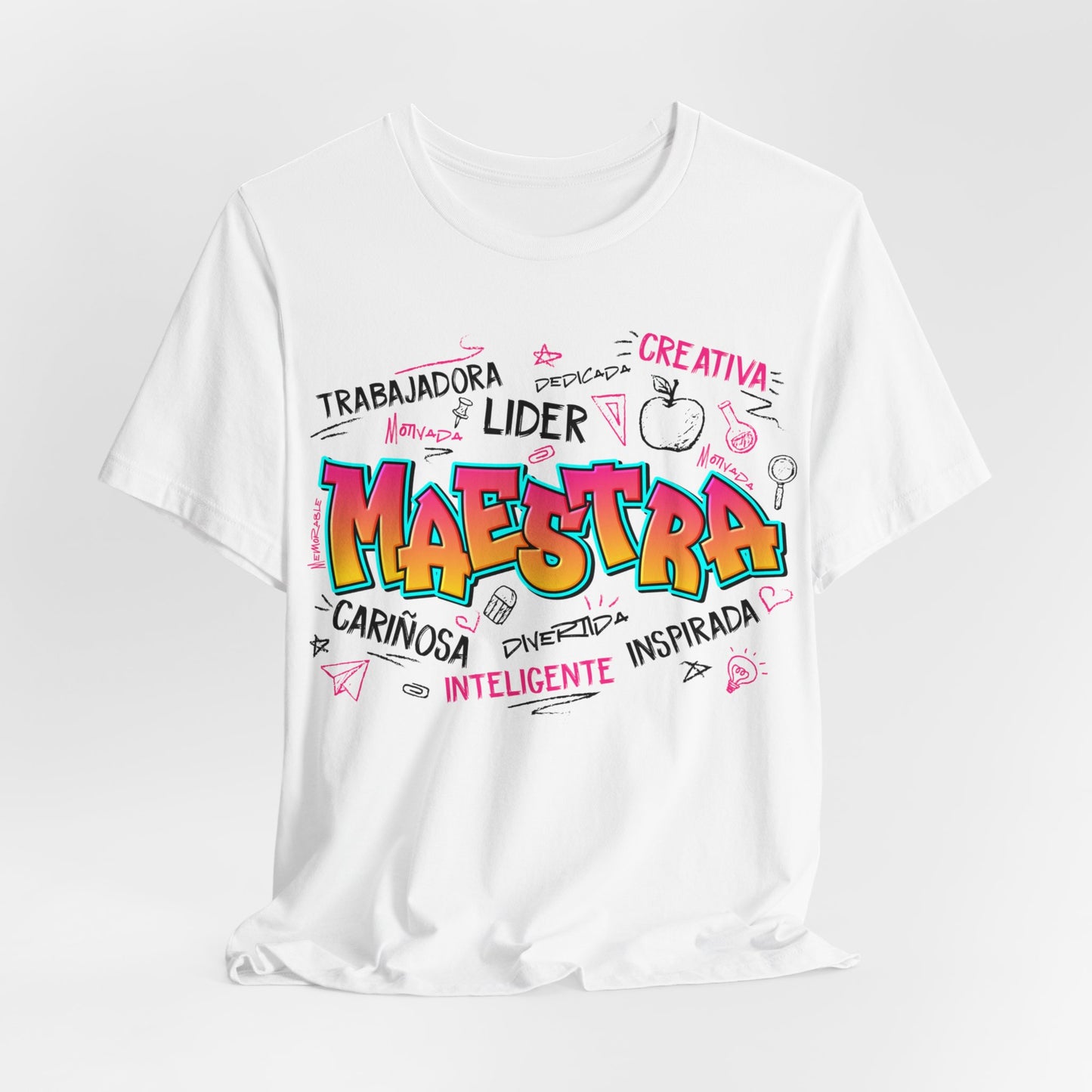 Maestra Graffiti Black Font T-Shirt