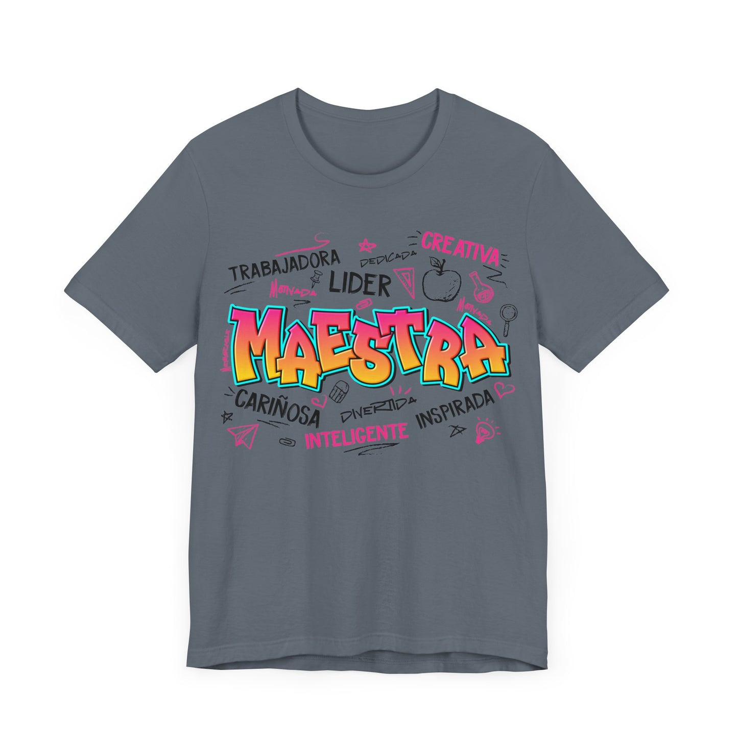 Maestra Graffiti Black Font T-Shirt