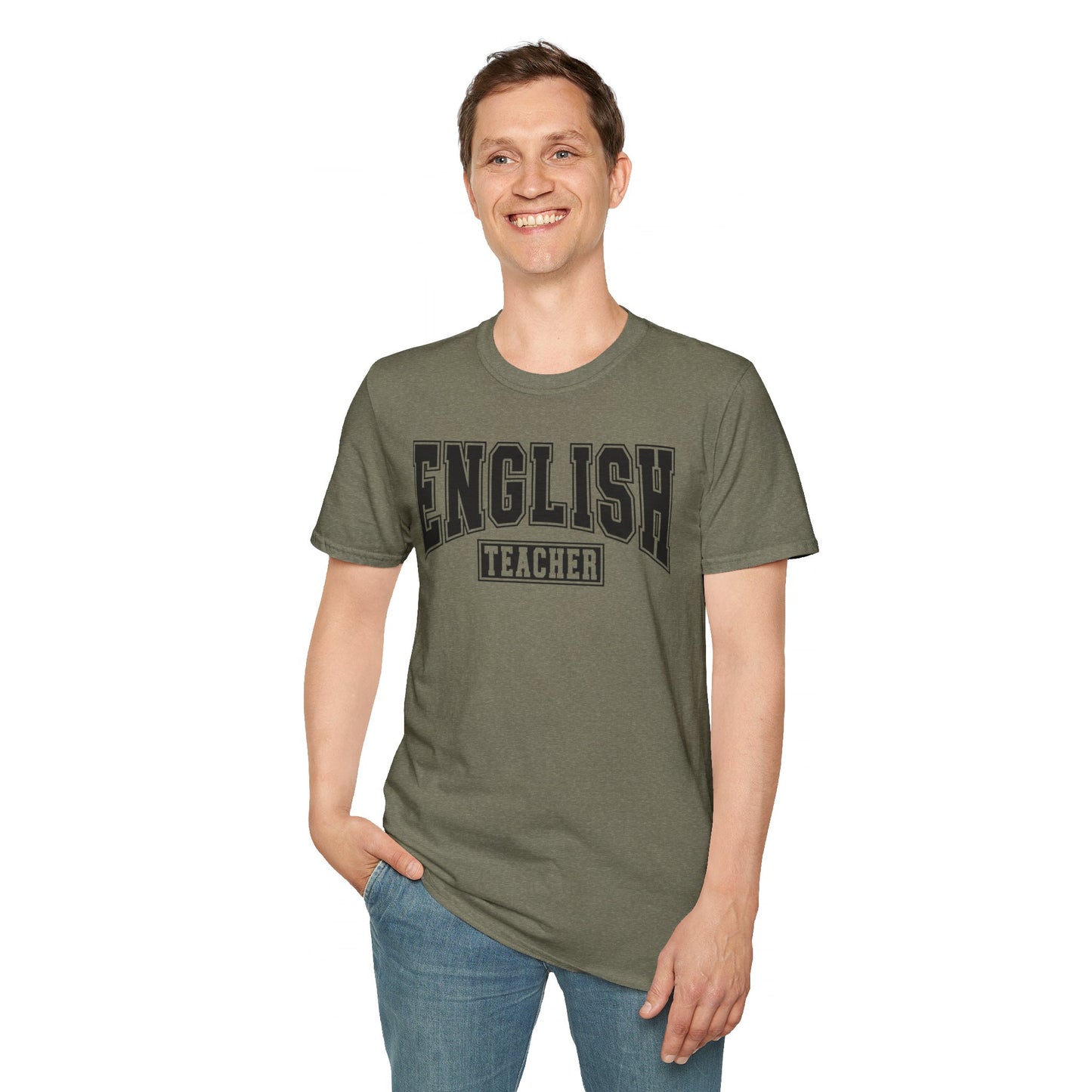 English Teacher Varsity Letters T-Shirt