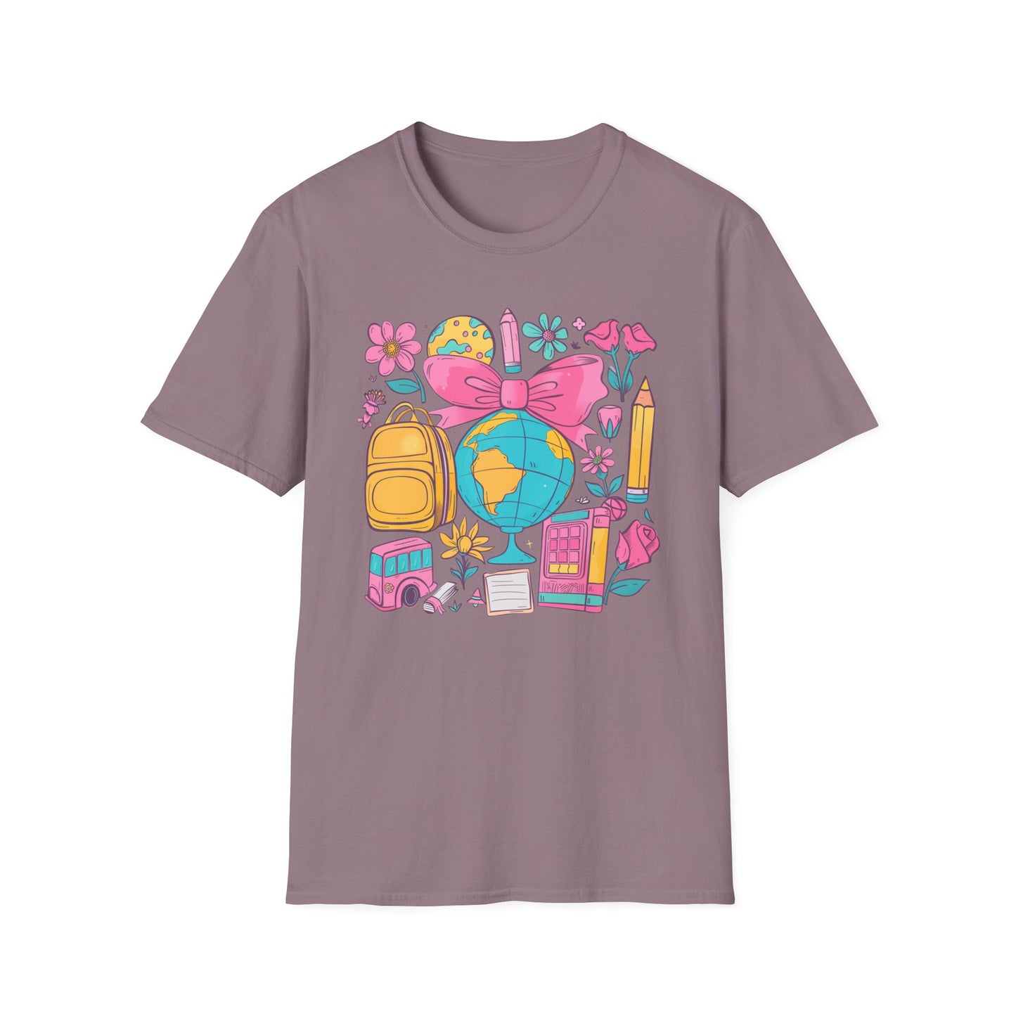 Teacher Retro Coquette Globe T-Shirt