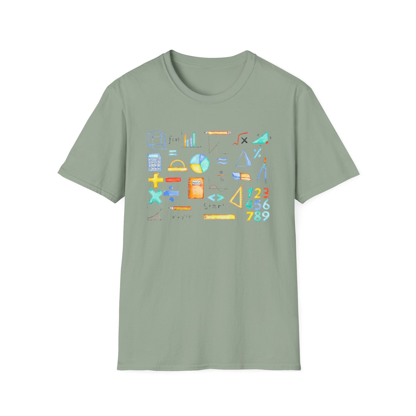 Math Watercolor Symbols T-Shirt