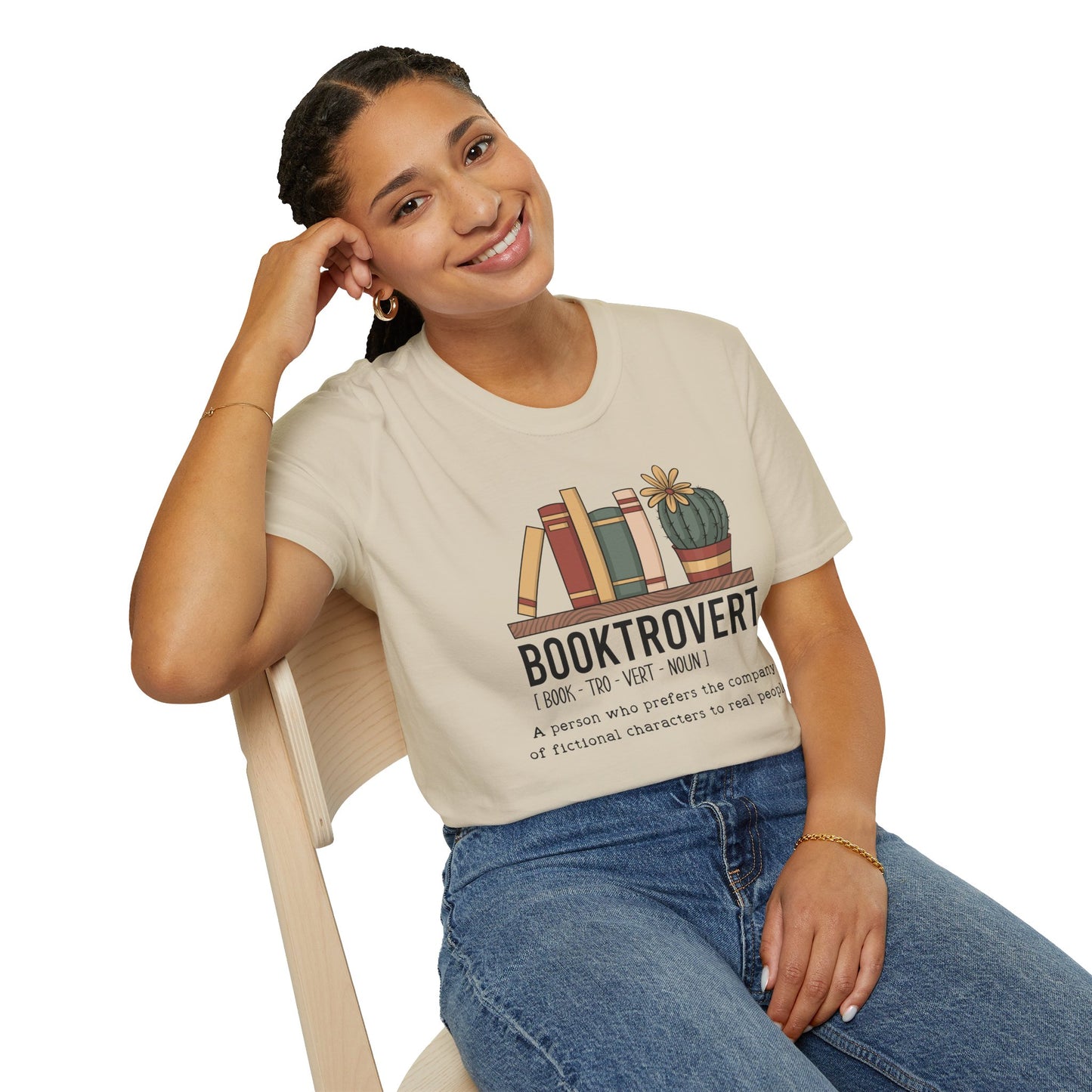 Booktrovert Books Cactus T-Shirt