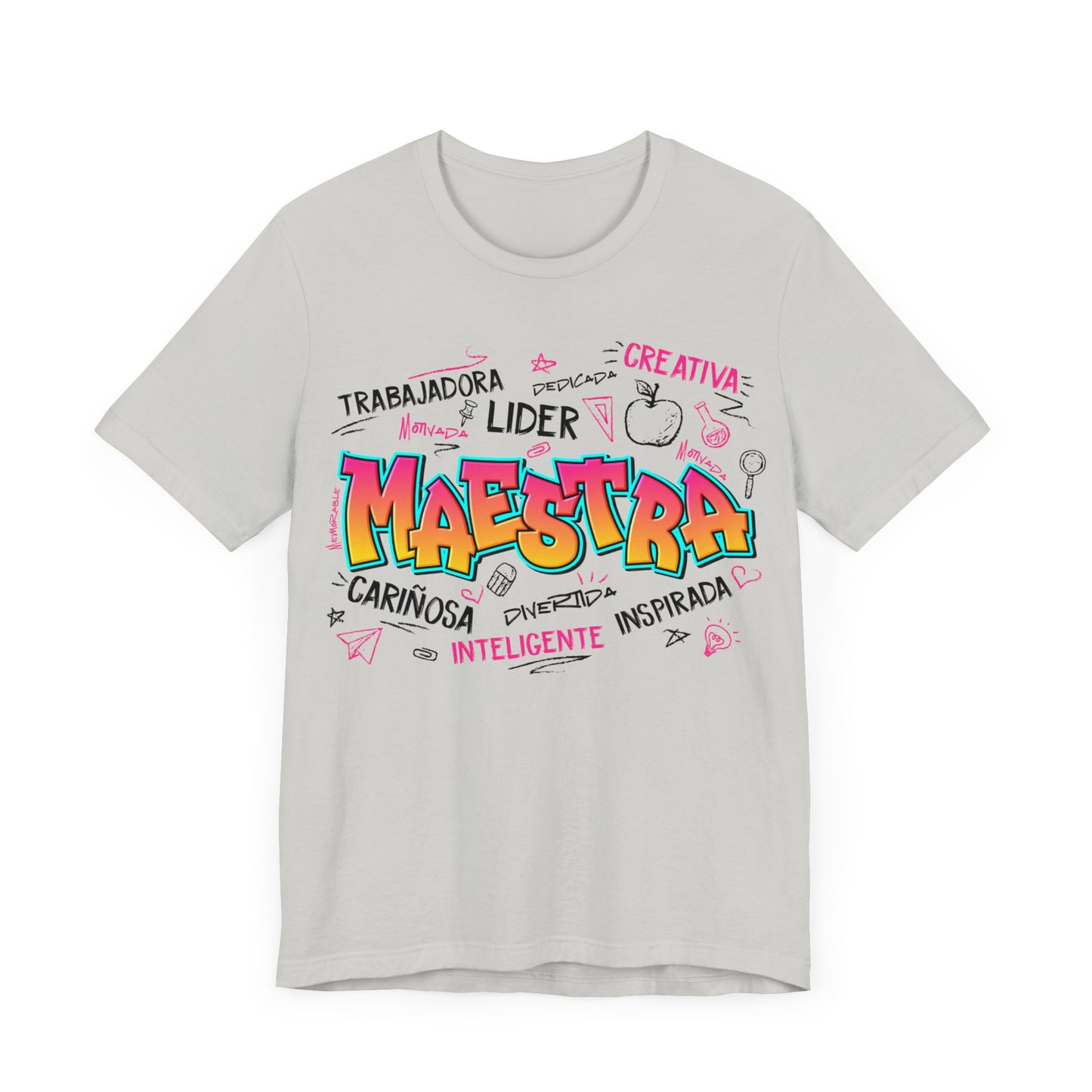 Maestra Graffiti Black Font T-Shirt