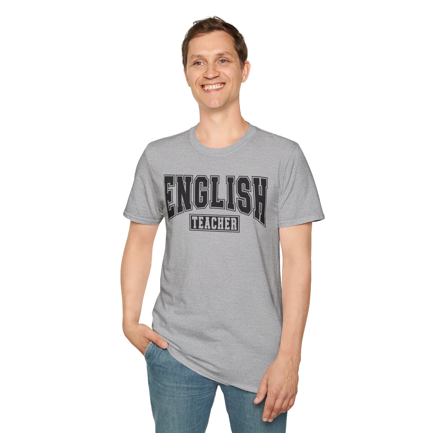 English Teacher Varsity Letters T-Shirt