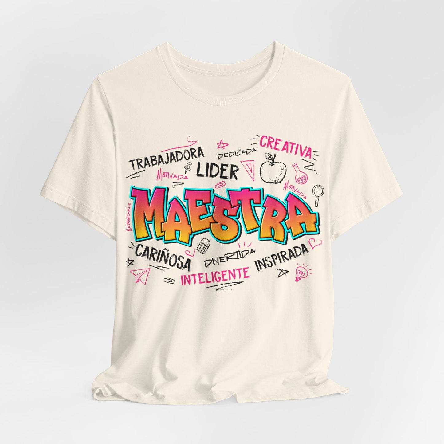 Maestra Graffiti Black Font T-Shirt