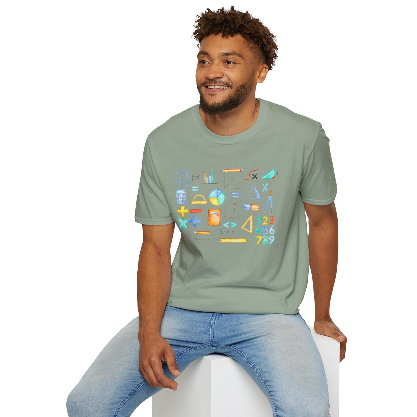 Math Watercolor Symbols T-Shirt