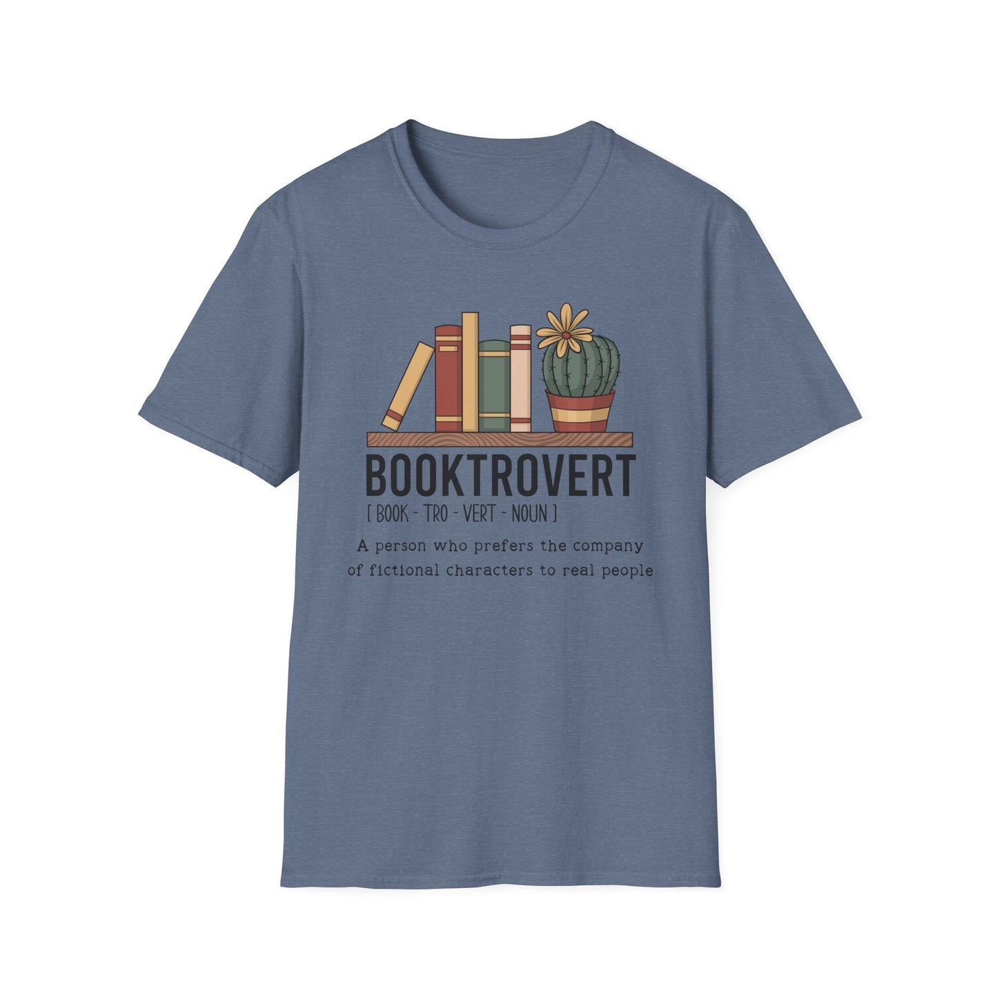 Booktrovert Books Cactus T-Shirt