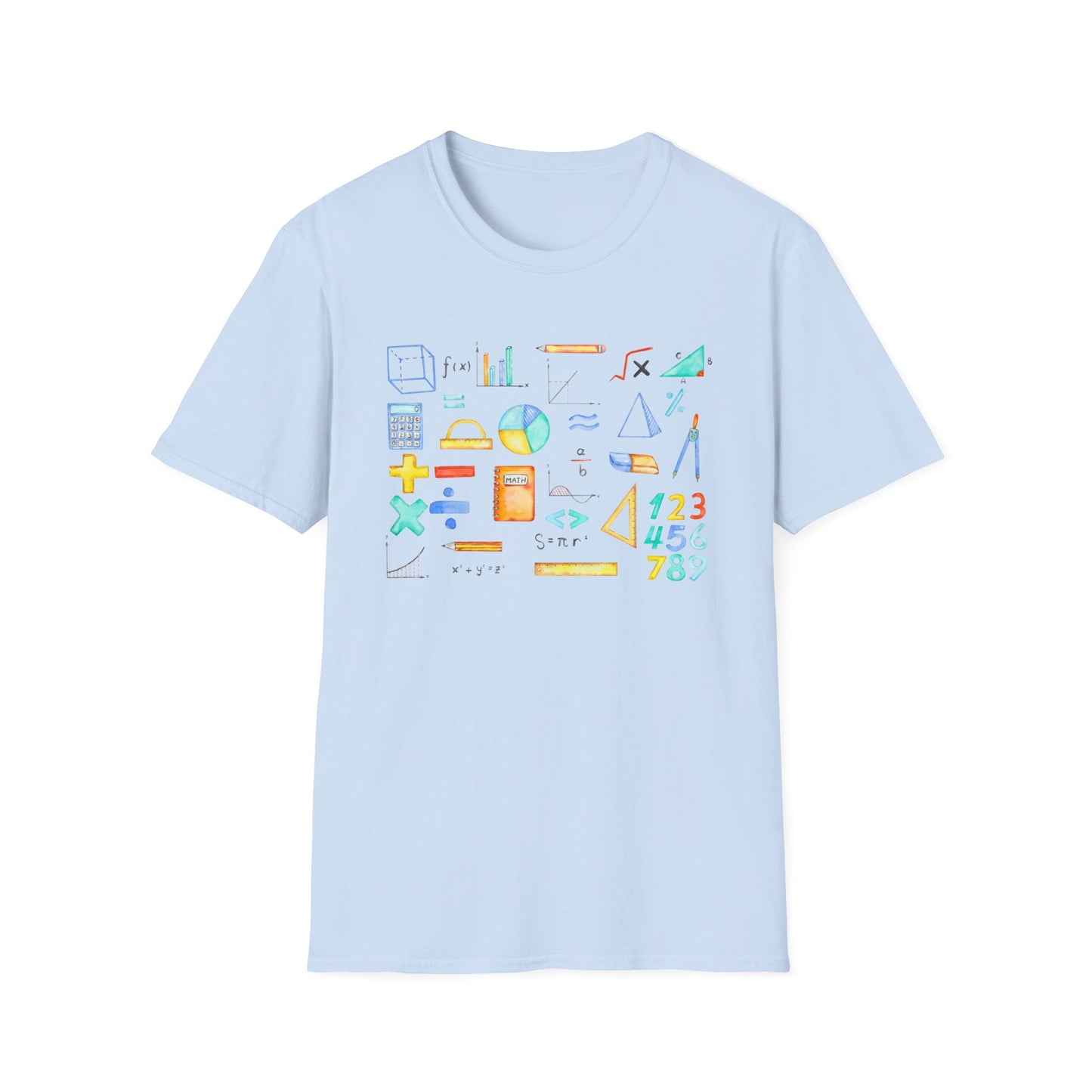 Math Watercolor Symbols T-Shirt