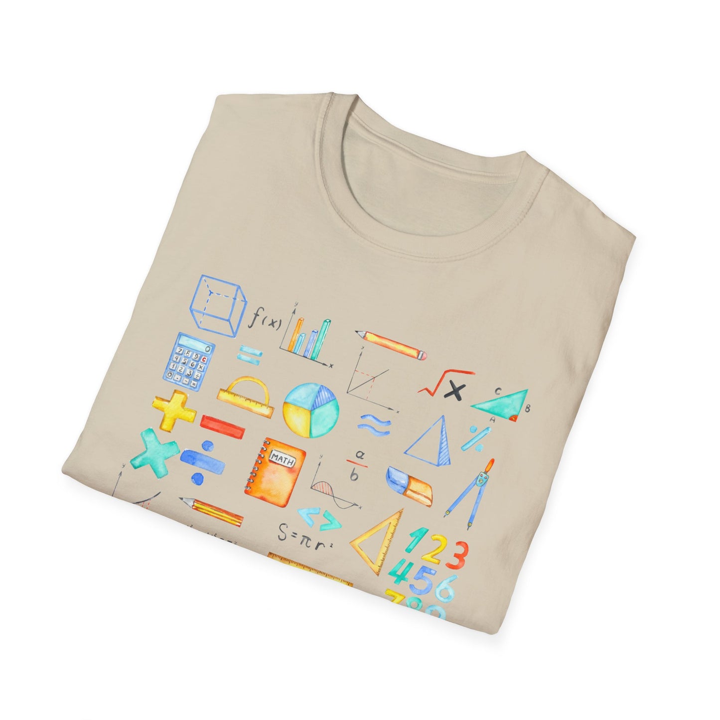 Math Watercolor Symbols T-Shirt