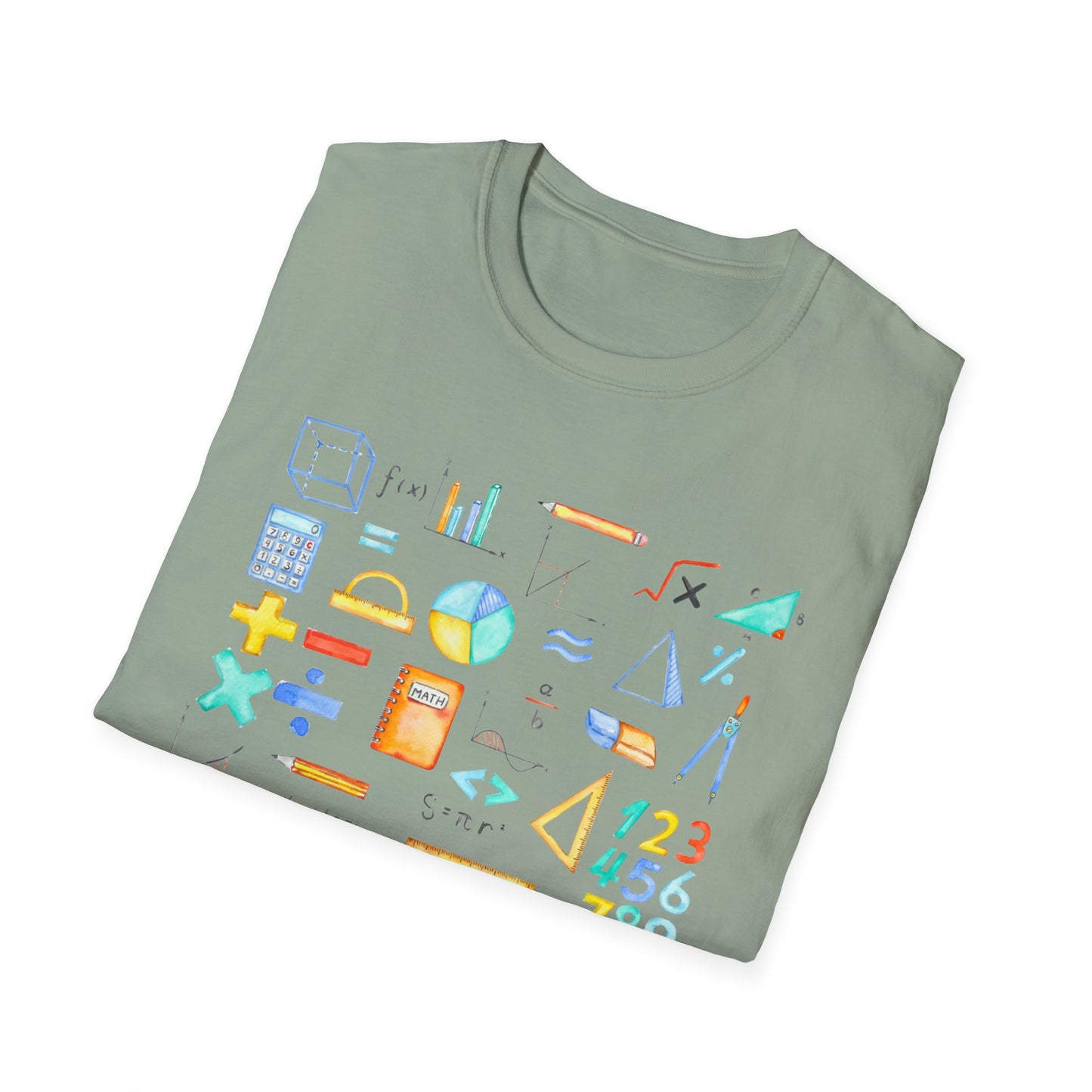 Math Watercolor Symbols T-Shirt