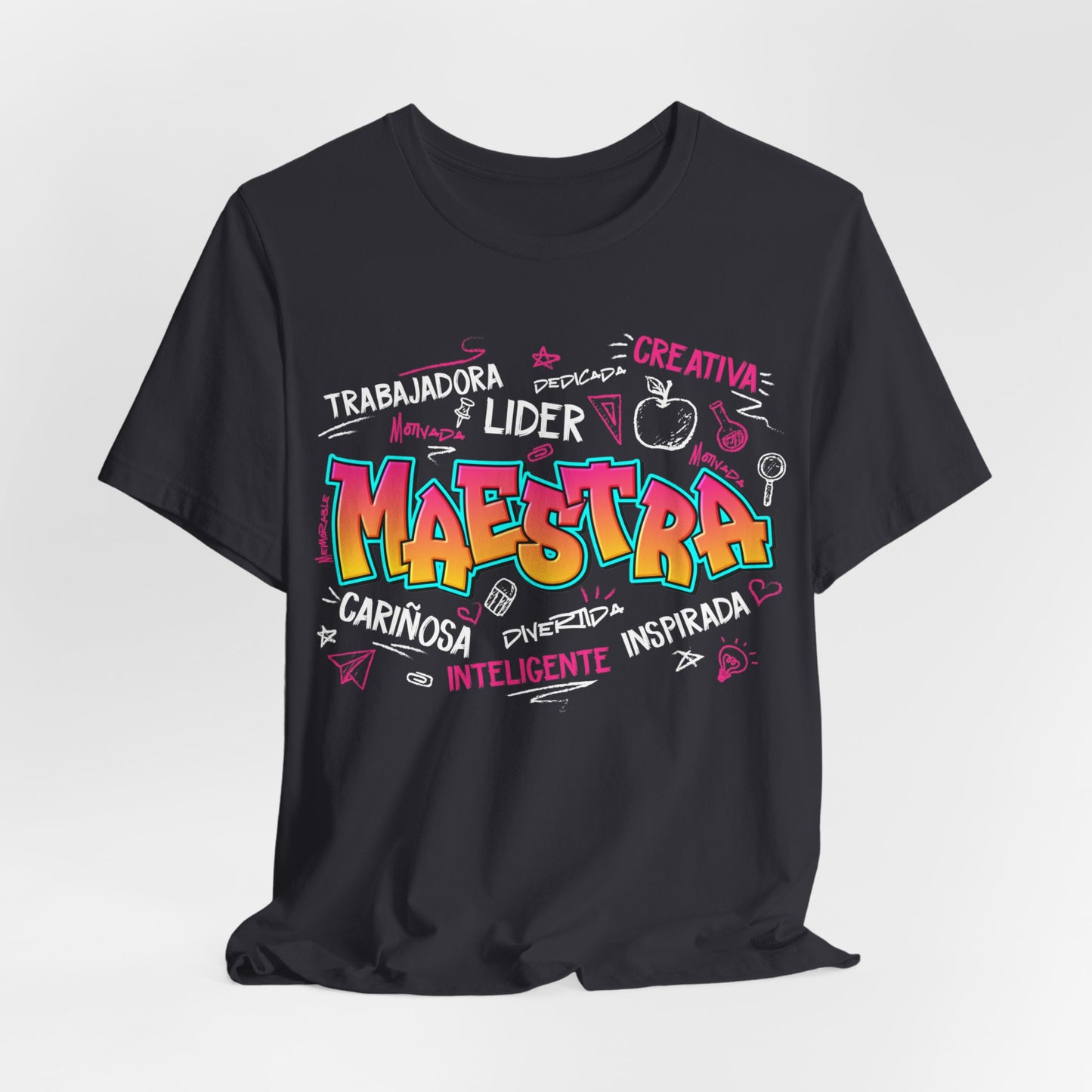 Maestra Graffiti White Font T-Shirt