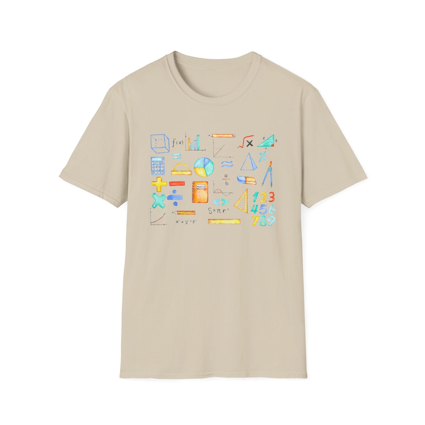 Math Watercolor Symbols T-Shirt