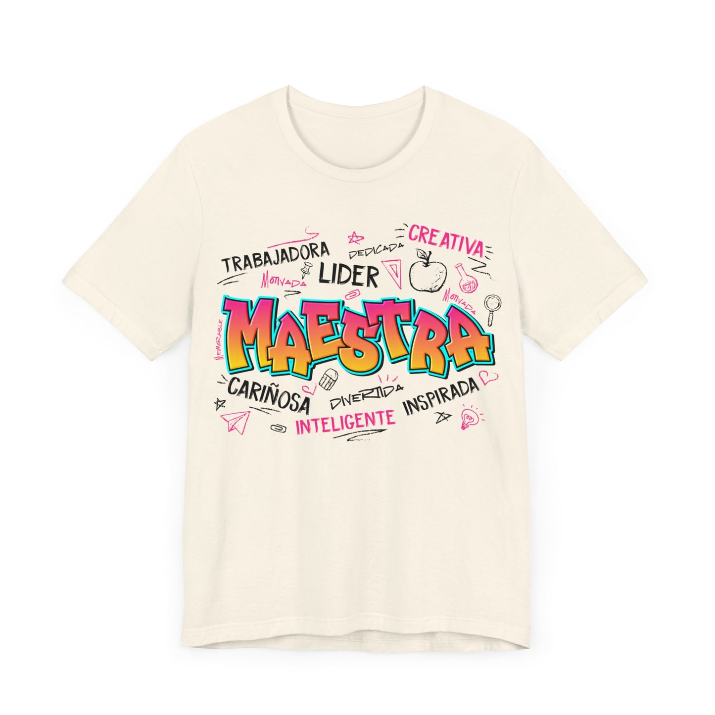 Maestra Graffiti Black Font T-Shirt